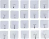 BGS DIY Öntapadós akasztó készlet | átlátszó | öntapadó | 20 darabos (BGS 88245)