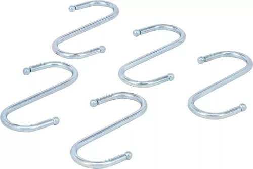 BGS DIY S-kampó készlet | 100 mm | 5 darabos (88325)