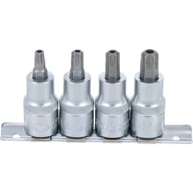   BGS technic 4 részes biztonsági Torx bit dugókulcs készlet, fúrt, 1/2", T40-T55 (BGS 8885)