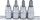 BGS technic 4 részes biztonsági Torx bit dugókulcs készlet, fúrt, 1/2", T40-T55 (BGS 8885)