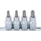 BGS technic 4 részes biztonsági Torx bit dugókulcs készlet, fúrt, 1/2", T40-T55 (BGS 8885)