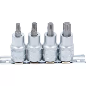   BGS technic 4 részes Torx bit dugókulcs készlet, 1/2", T40-T55 (BGS 8886)