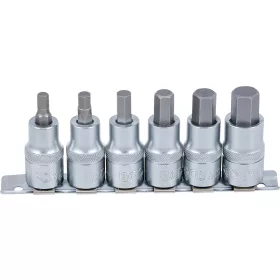   BGS technic 6 részes Imbusz bit dugókulcs készlet, 6-14 mm, 1/2" (BGS 8887)