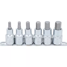   BGS technic 6 részes Imbusz bit dugókulcs készlet, 6-14 mm, 1/2" (BGS 8887)
