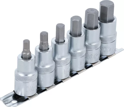 BGS technic 6 részes Imbusz bit dugókulcs készlet, 6-14 mm, 1/2" (BGS 8887)