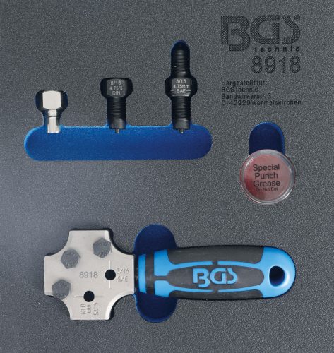 BGS technic Fékcső peremező szerszám, DIN 4,75 mm és 3/16" (BGS 8918)