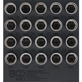   BGS technic 20 részes dugófej készlet BMW kerékőr csavarokhoz (BGS 8962)