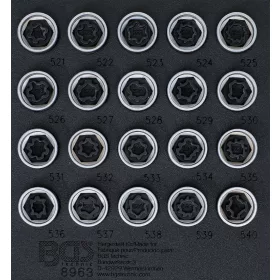   BGS technic 20 részes dugófej készlet Volkswagen kerékőr csavarokhoz (BGS 8963)