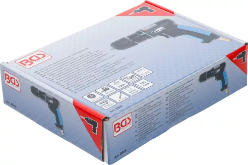 BGS technic Levegős fúró 10mm-es kulcs nélküli tokmánnyal, kompozit készülékházzal (BGS 8965)