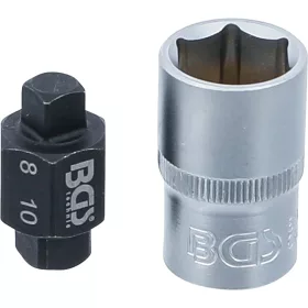   BGS technic Olajleeresztő csavar kulcs, kétoldalas négyszög 8 és 10 mm, 1/2" meghajtással (BGS 8991)