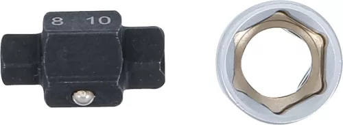BGS technic Olajleeresztő csavar kulcs, kétoldalas négyszög 8 és 10 mm, 1/2" meghajtással (BGS 8991)
