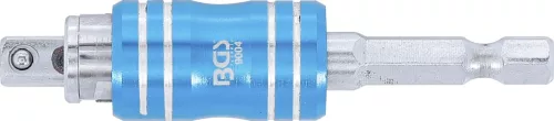 BGS technic Mágneses bit- és dugókulcstartó adapter, 2 az 1-ben, 1/4", 85 mm (BGS 9004)