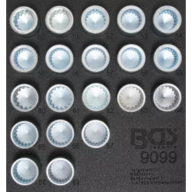   BGS technic 20 részes dugófej készlet Porsche és VW Touareg kerékőr csavarokhoz (BGS 9099)