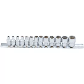   BGS technic 13 részes dugókulcs fej készlet, 1/4", 6 pontos, 4 - 14 mm (BGS 9102)