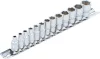 BGS technic 13 részes dugókulcs fej készlet, 1/4", 6 pontos, 4 - 14 mm (BGS 9102)
