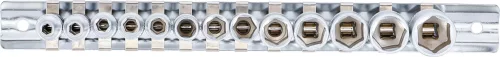 BGS technic 13 részes dugókulcs fej készlet, 1/4", 6 pontos, 4 - 14 mm (BGS 9102)