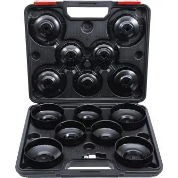   BGS DIY 14 részes olajszűrű leszedő kupak készlet, 3/8” (BGS 91036)
