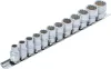 BGS technic Dugókulcs készlet 3/8”, 8–19 mm, 12 szögü, 12 részes (BGS 9105)
