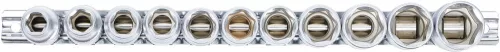 BGS technic 11 részes dugókulcs fej készlet, 1/2", 6 pontos, 10 - 21 mm (BGS 9106)