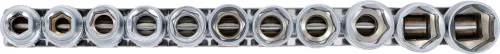BGS technic 11 részes dugókulcs fej készlet, 1/2", 6 pontos, 10 - 21 mm (BGS 9106)