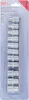 BGS technic 11 részes dugókulcs fej készlet, 1/2", 6 pontos, 10 - 21 mm (BGS 9106)
