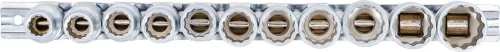 BGS technic 11 részes dugókulcs fej készlet, 1/2", 12 pontos, 10 - 21 mm (BGS 9107)