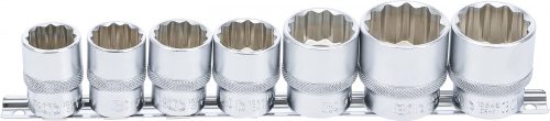 BGS technic 7 részes dugókulcs fej készlet, 1/2", 12 pontos, 20 - 32 mm (BGS 9109)