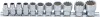 BGS technic Colos dugókulcskészlet, 12 szögű, 3/8", 5/16"–7/8", CrV, 11 részes (BGS 9112)