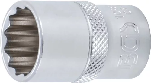 BGS technic 10 részes dugókulcs fej készlet, 1/2", 12 pontos, col méretek, 3/8" - 15/16" (BGS 9114)