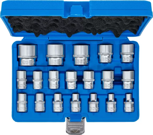 BGS technic Dugókulcskészlet, 1/2", 8 - 32 mm, 19 darabos (9131)