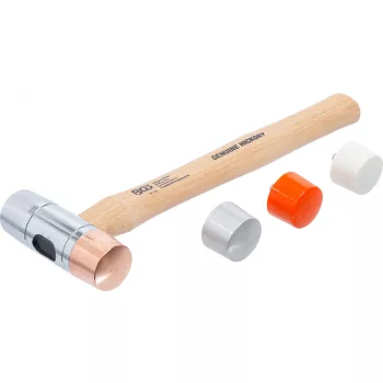   BGS technic Cserélhető fejű kalapács, 5db fej, 35 mm-es átmérő (BGS 9176)