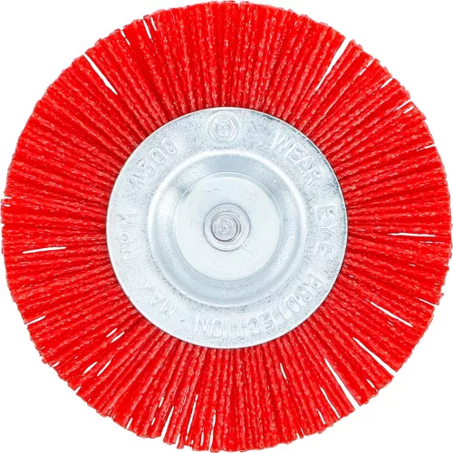 BGS technic Nylon szálas forgókefe, 100 mm-es átmérő, 6 mm-es tengely (BGS 9186)