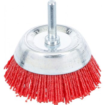   BGS technic Nylon szálas forgókefe, 75 mm-es átmérő, 6 mm-es tengely (BGS 9187)