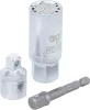 BGS Technic Multi dugókulcs adapterkészlettel | 10 mm (3/8") | 9 - 21 mm | 3 darabos (BGS 92533)