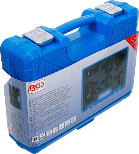 BGS technic 7 részes főtengely és vezérműtengely radiális tömítő gyűrű lehúzó készlet VAG típusokhoz (BGS 9280)