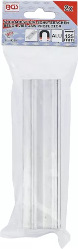 BGS technic 2 részes satupofa betét készlet, alumínium, 125 mm (BGS 9284)