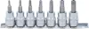 BGS technic 7 részes biztonsági (biztonsági) Torx bitfej készlet, 3/8", T15-T50 (BGS 9341)
