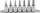 BGS technic 7 részes biztonsági (biztonsági) Torx bitfej készlet, 3/8", T15-T50 (BGS 9341)