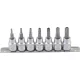 BGS technic 7 részes biztonsági (biztonsági) Torx bitfej készlet, 3/8", T15-T50 (BGS 9341)