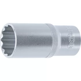   BGS technic 1/2" hosszított dugókulcs fej, 27 mm, 12 pontos (BGS 9363)