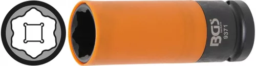 BGS technic 1/2" dugókulcs fej légkulcsokhoz, védő borítású, 21 mm, Hyundai i30, Tucson és Kia modellekhez (BGS 9371)