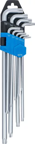 BGS technic 9 részes Torx kulcs készlet, extra hosszú, 1.5 - 10 mm (BGS 9375)
