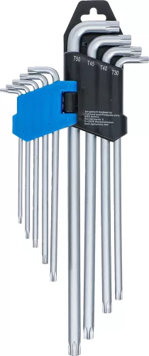 BGS technic 9 részes Torx kulcs készlet, extra hosszú, 1.5 - 10 mm (BGS 9375)