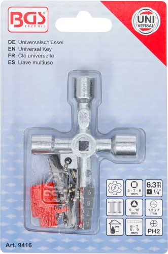 BGS technic Profi kapcsolószekrény kulcs (BGS 9416)