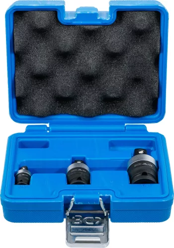 BGS technic Ütvecsavarozó gömbcsukló készlet 1/4”, 3/8” és 1/2” meghajtással, CrMo, 3 részes (BGS 9459)