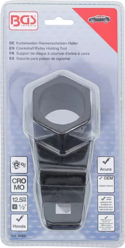 BGS technic Főtengely szíjtárcsa rögzítő szerszám, 50 mm, Honda és Acura modellekhez (BGS 9464)
