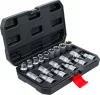 BGS DIY 19 részes 1/2" befogású Torx bitfej és E-Torx dugófej készlet (BGS 95100)