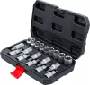BGS DIY 19 részes 1/2" befogású Torx bitfej és E-Torx dugófej készlet (BGS 95100)