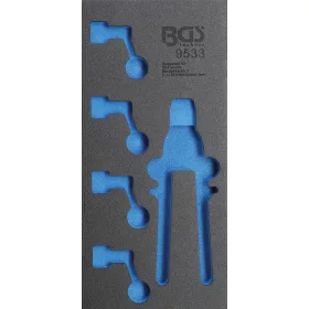   BGS technic 1/3 Szerszámtálca szerszámkocsihoz | üres | a BGS 9533 Csőhajlító és fékcsőszorító készlethez (BGS 9533-2)