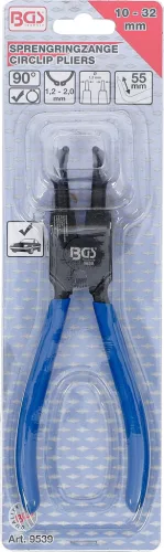 BGS technic Külső Seeger gyűrű fogó 90°-ban elfordított csőrrel, 165 mm (BGS 9539)